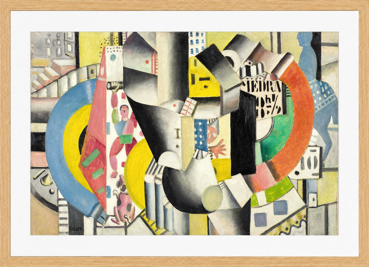 Fernand Léger, Le Cirque Médrano — oak frame