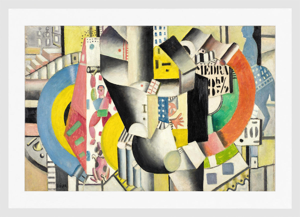 Fernand Léger, Le Cirque Médrano — white frame