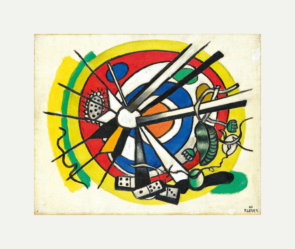 Fernand Léger, Le Disque polychrome — rolled canvas