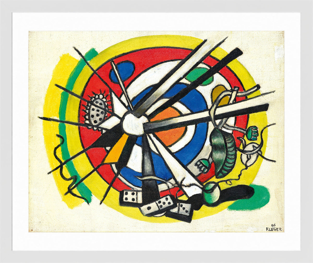 Fernand Léger, Le Disque polychrome — white frame