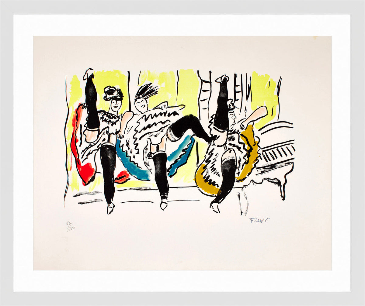 Fernand Léger, Le French Cancan — white frame