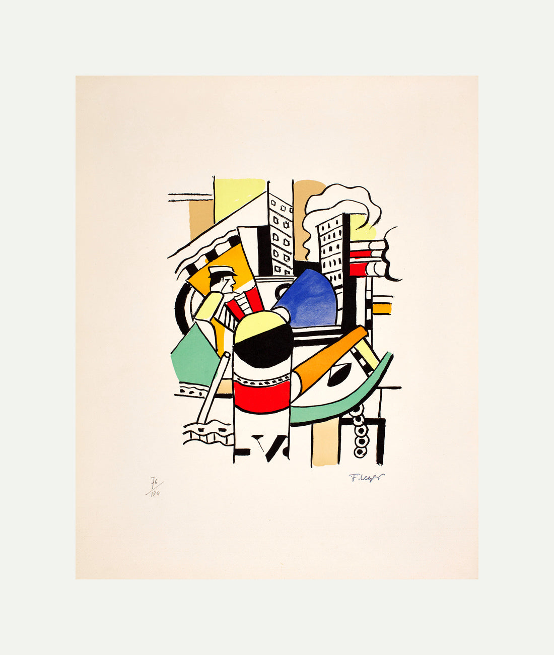 Fernand Léger, Le Remorqueur dans la ville — rolled canvas