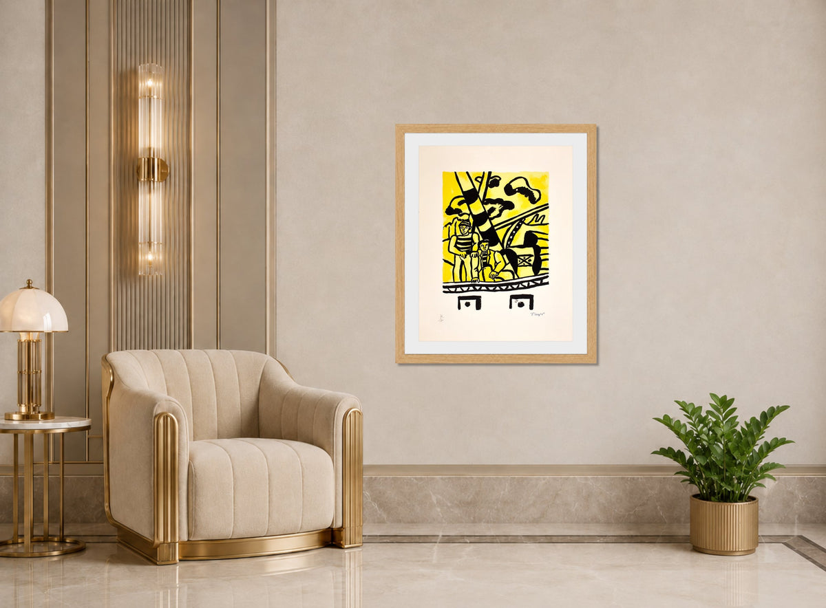 Fernand Léger, Le Remorqueur Jaune — art deco roomset