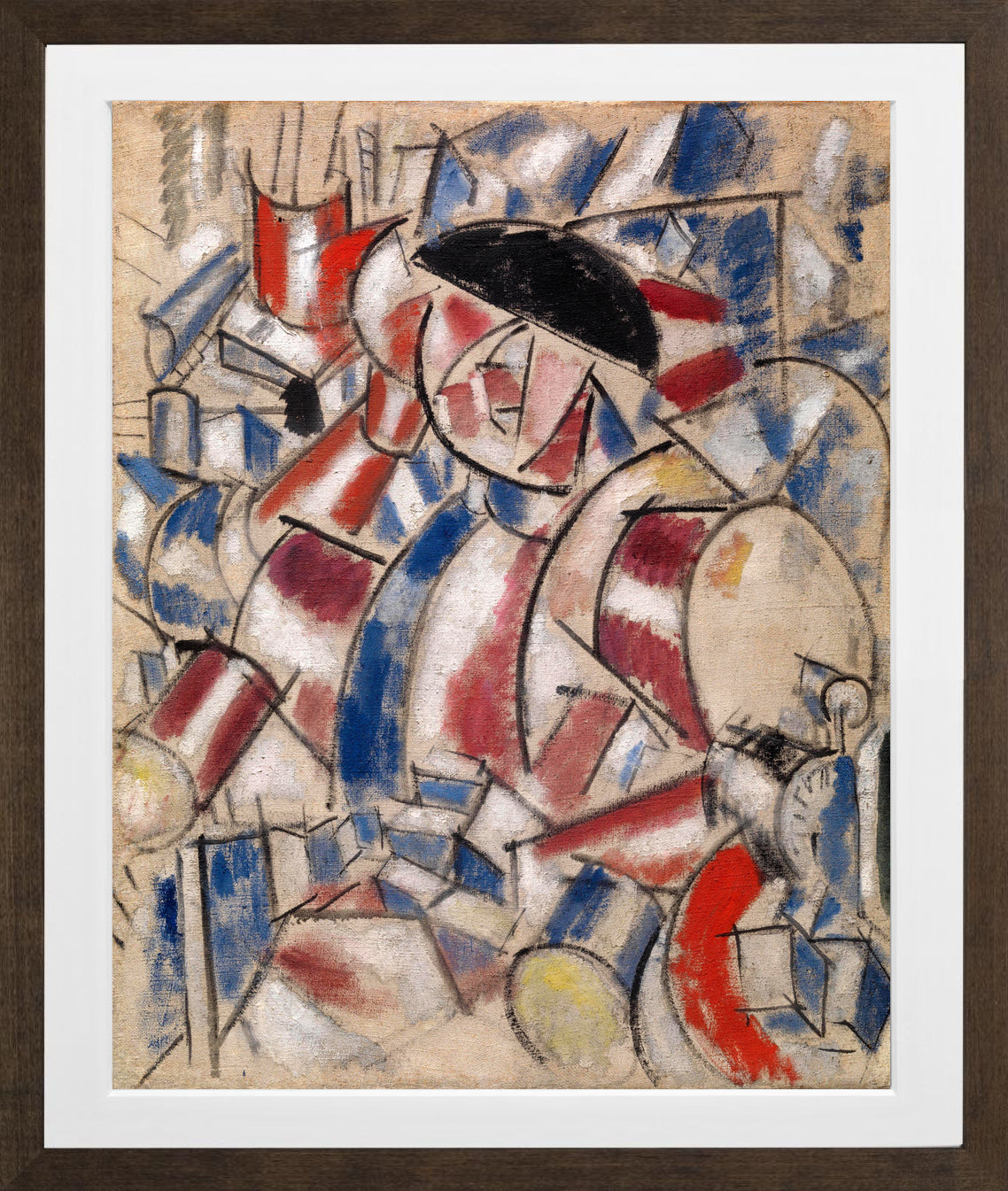 Fernand Léger, Le Réveille-matin — brown frame