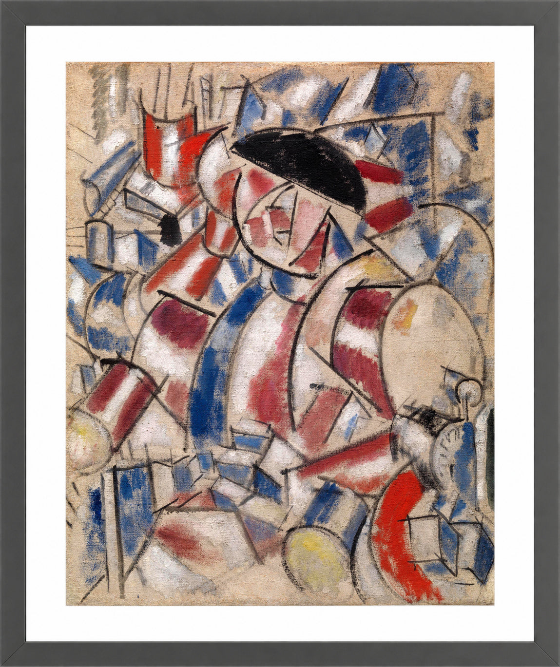 Fernand Léger, Le Réveille-matin — dark grey frame