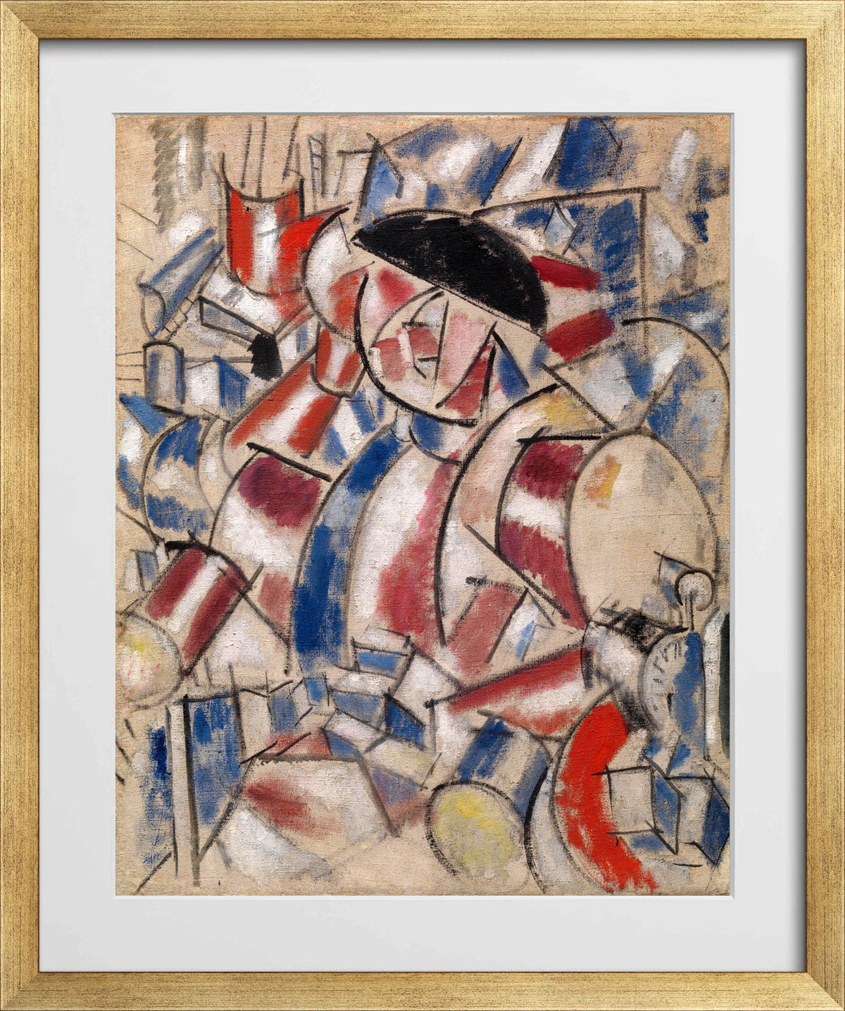 Fernand Léger, Le Réveille-matin — gold frame
