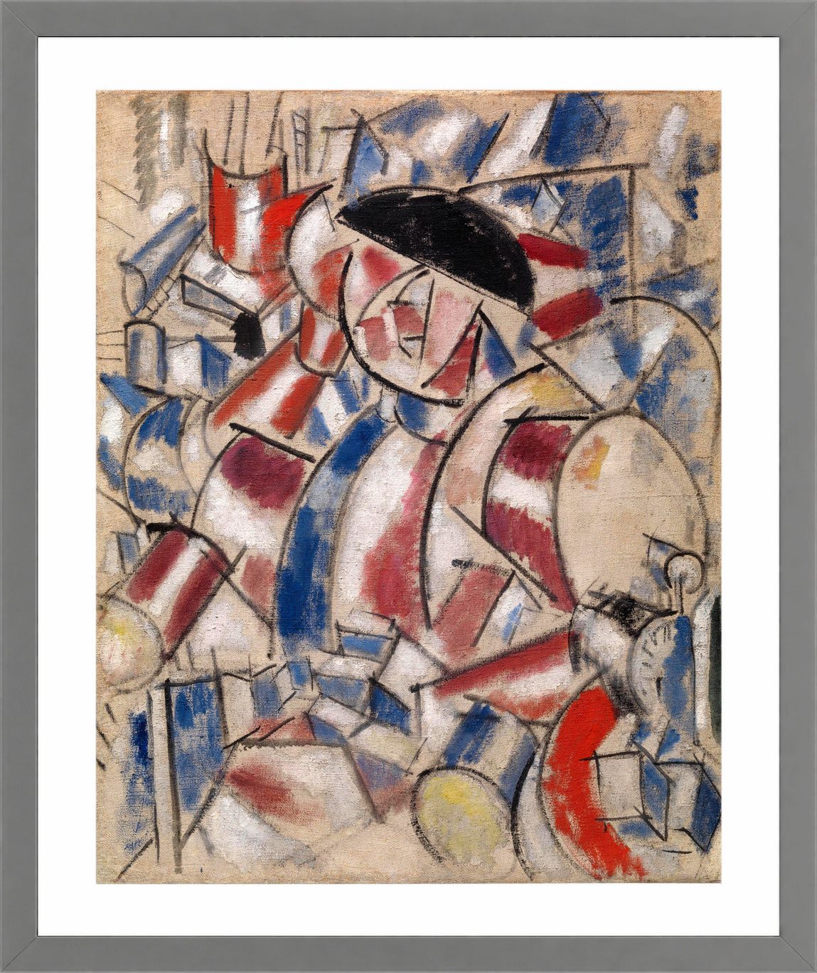 Fernand Léger, Le Réveille-matin — light grey frame