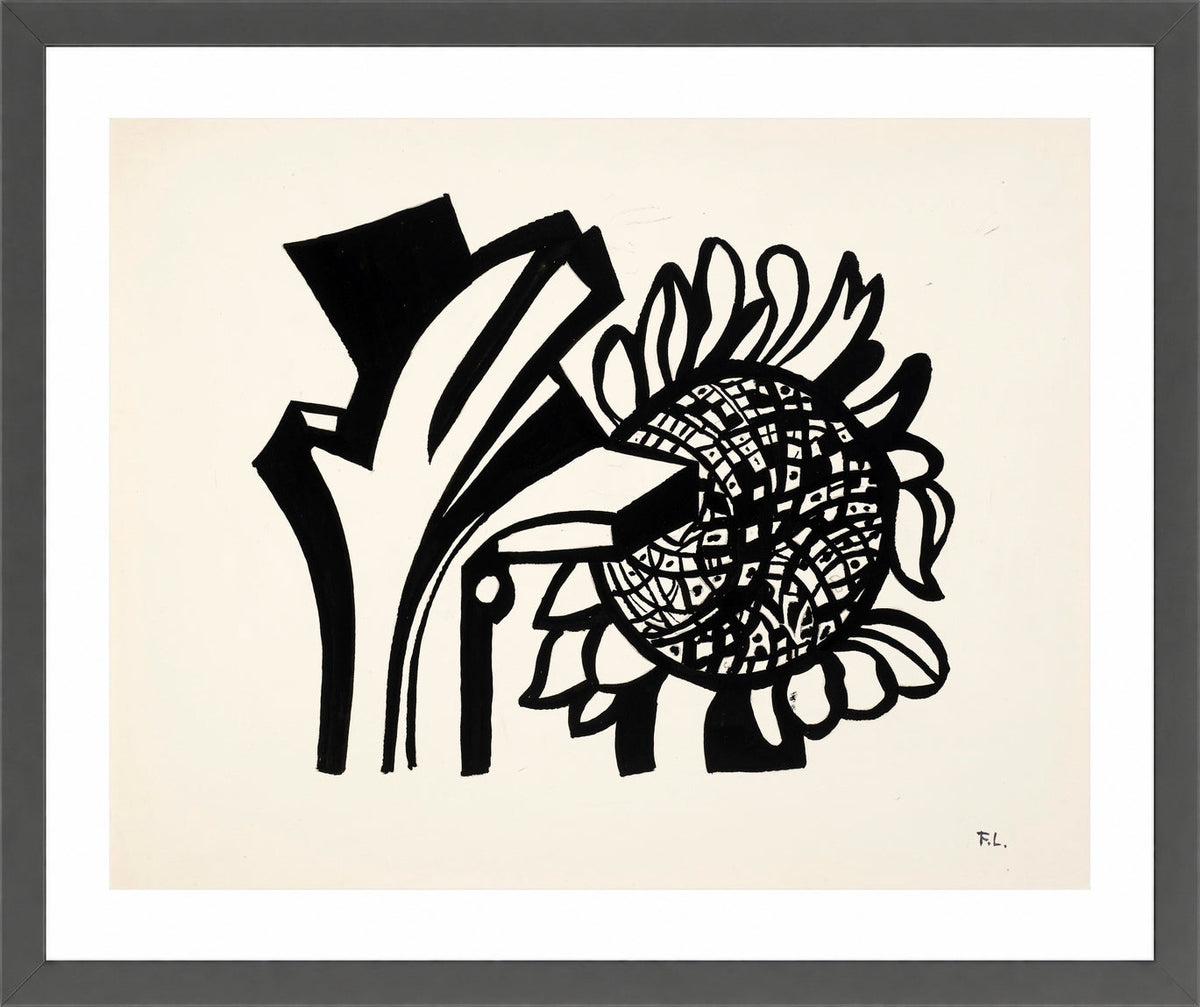 Fernand Léger, Le Tournesol — dark grey frame