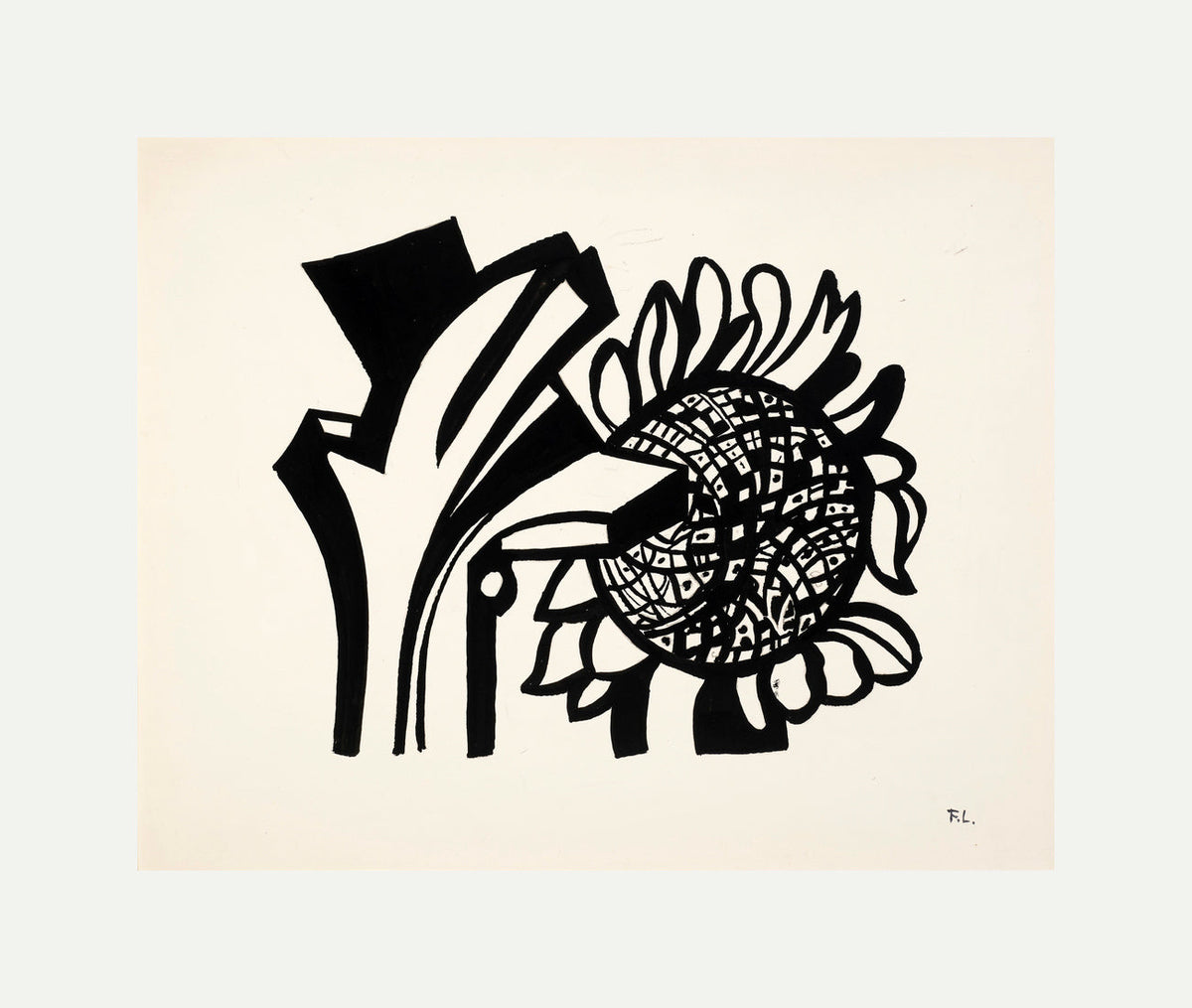 Fernand Léger, Le Tournesol — rolled canvas