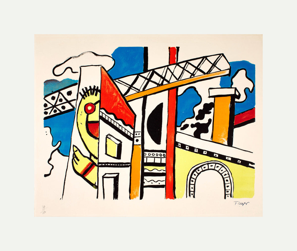 Fernand Léger, Le Viaduc — rolled canvas