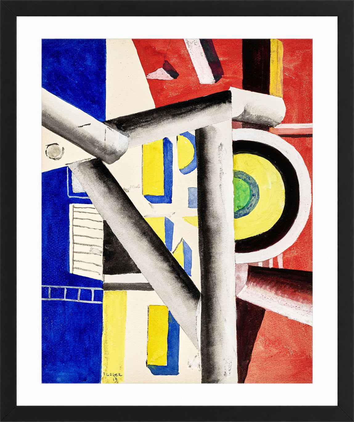 Fernand Léger, L’Echafaudage — black frame