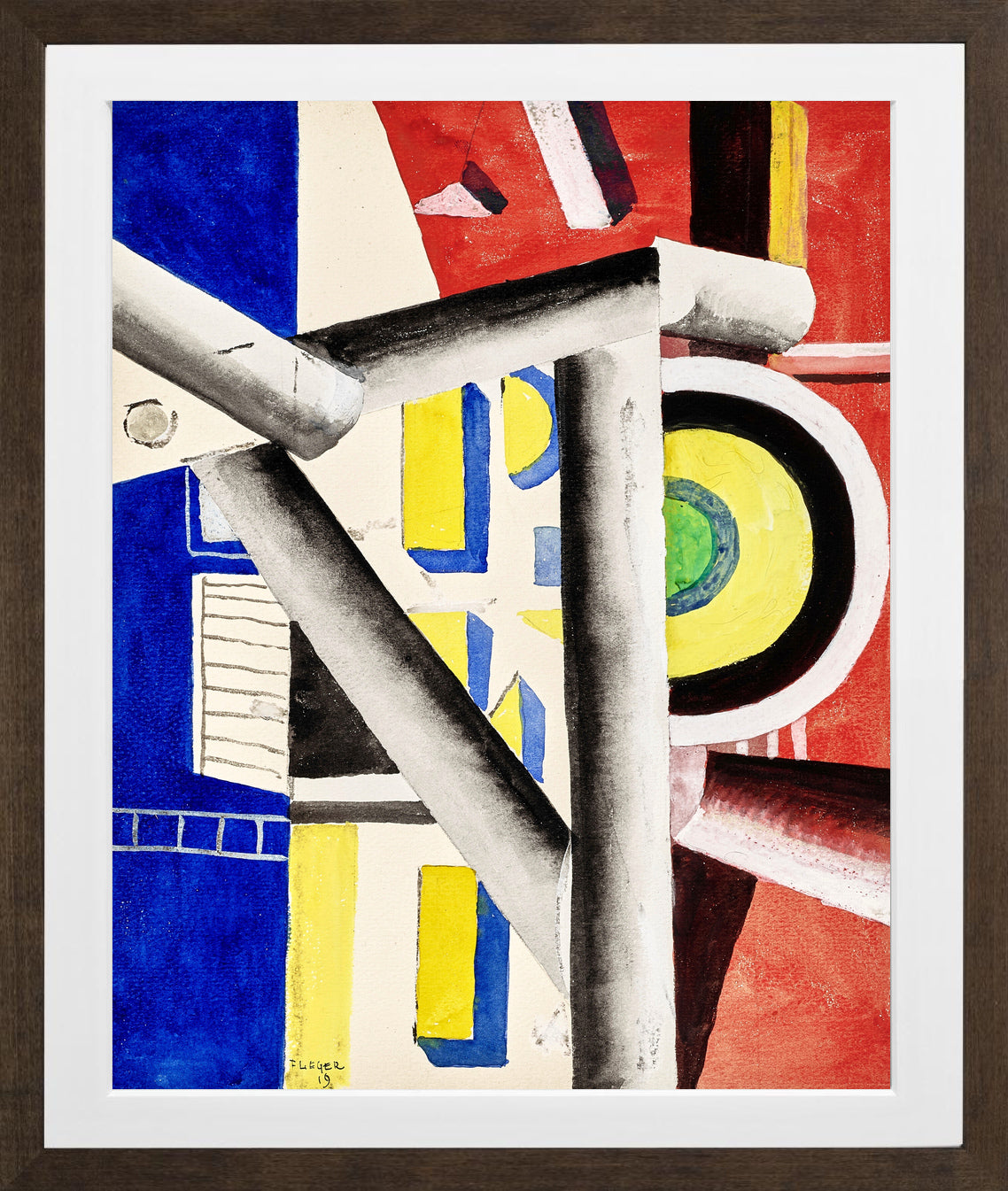 Fernand Léger, L’Echafaudage — brown frame