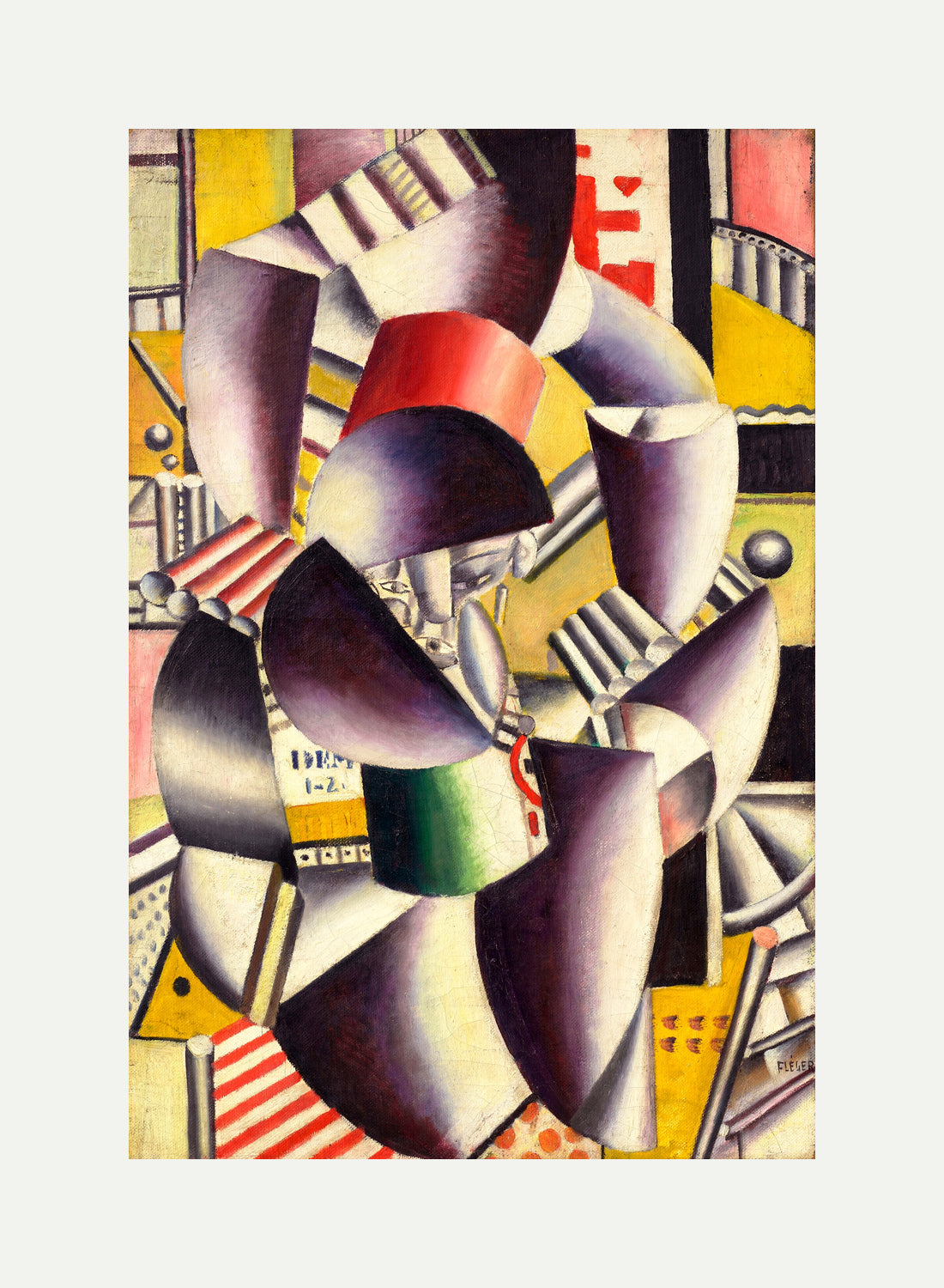 Fernand Léger, Les deux acrobates — rolled canvas