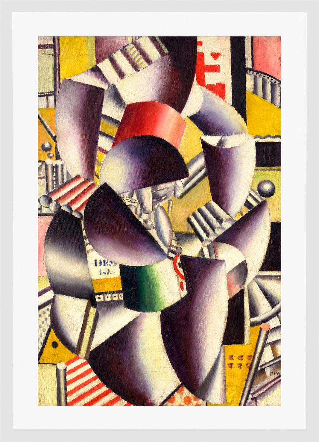 Fernand Léger, Les deux acrobates — white frame