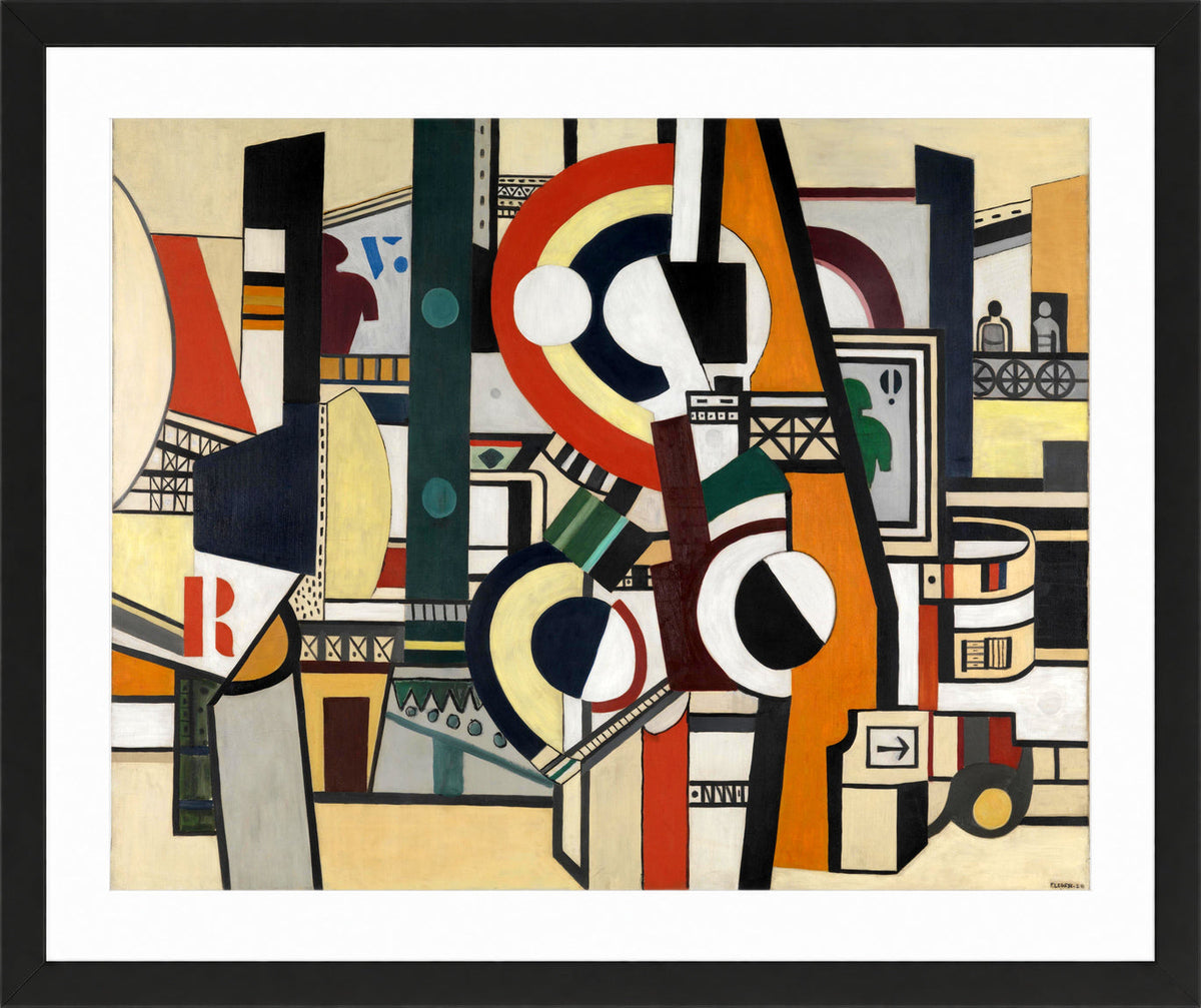 Fernand Léger, Les Disques dans la ville — black frame