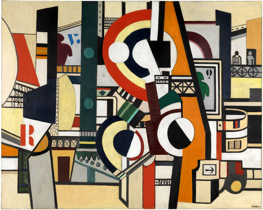 Fernand Léger, Les Disques dans la ville — unframed