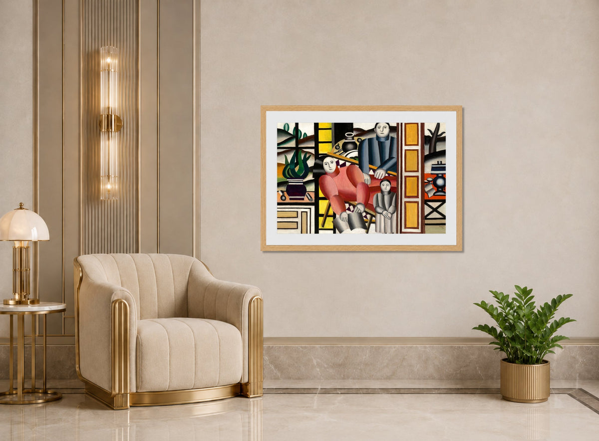 Fernand Léger, Les trois personnages devant le jardin — art deco roomset