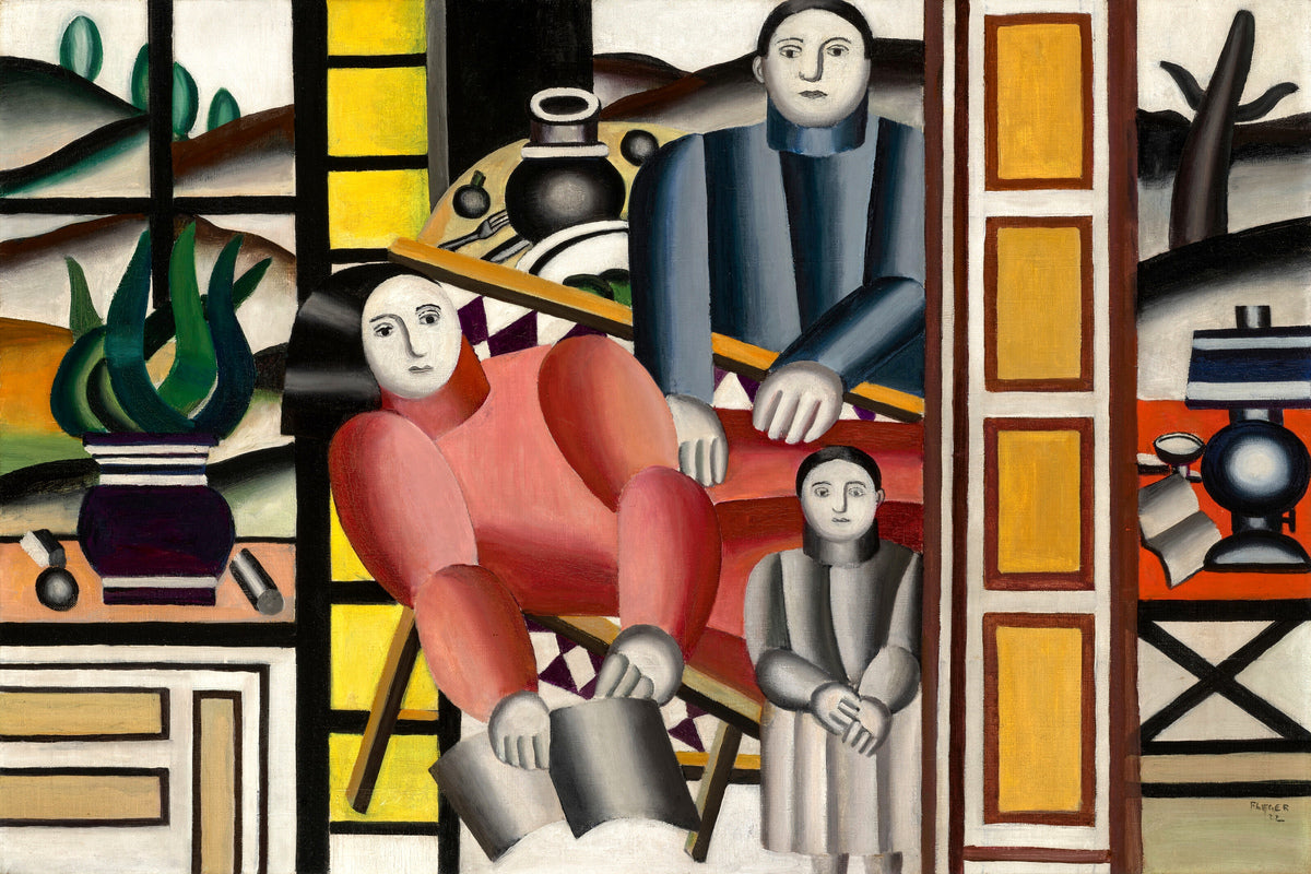 Fernand Léger, Les trois personnages devant le jardin — unframed