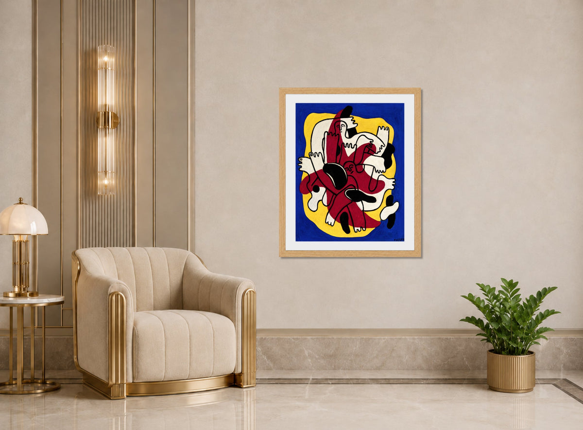 Fernand Léger, L’Étoile rouge (Les Plongeurs) — art deco roomset
