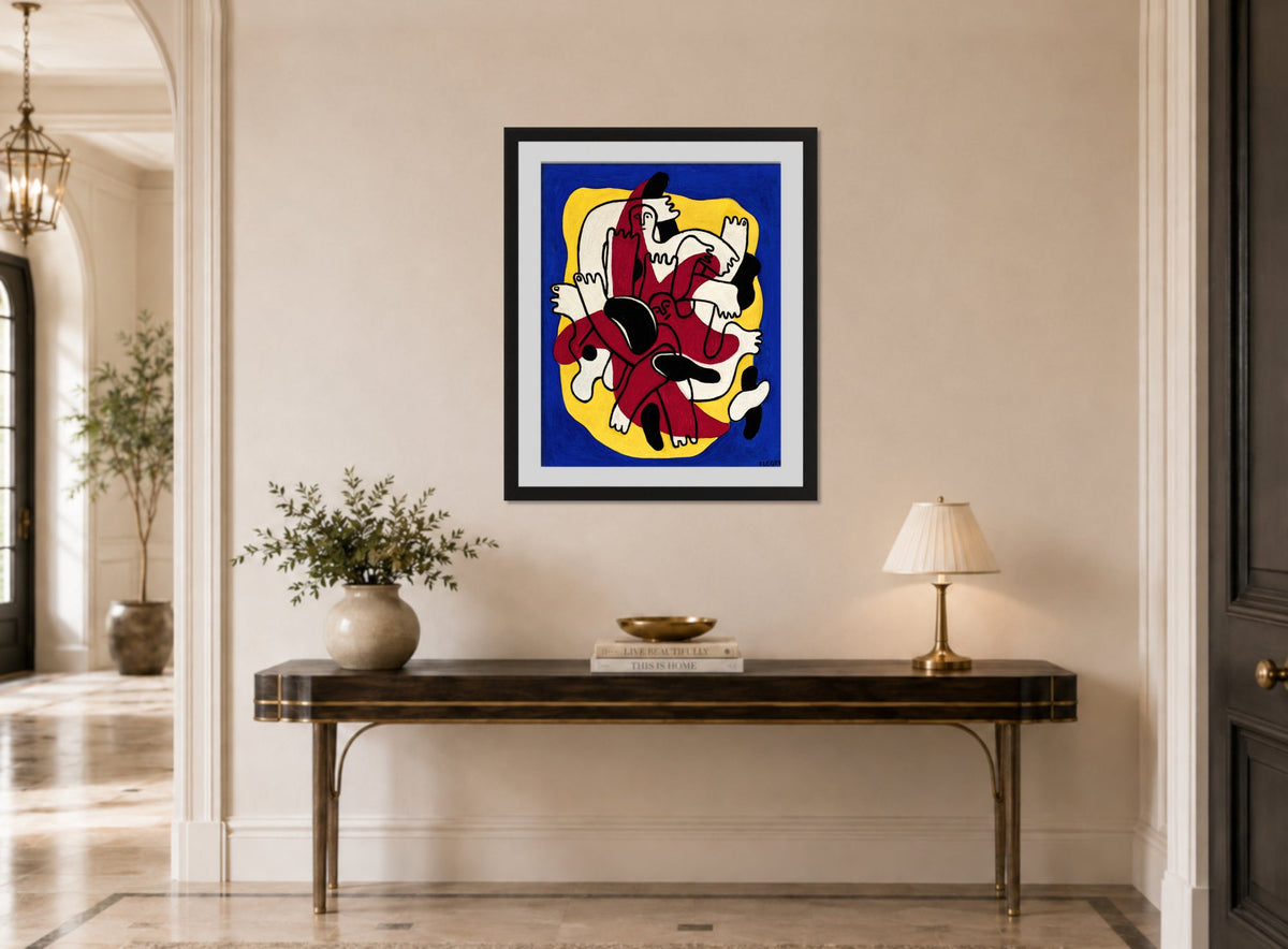 Fernand Léger, L’Étoile rouge (Les Plongeurs) — hallway