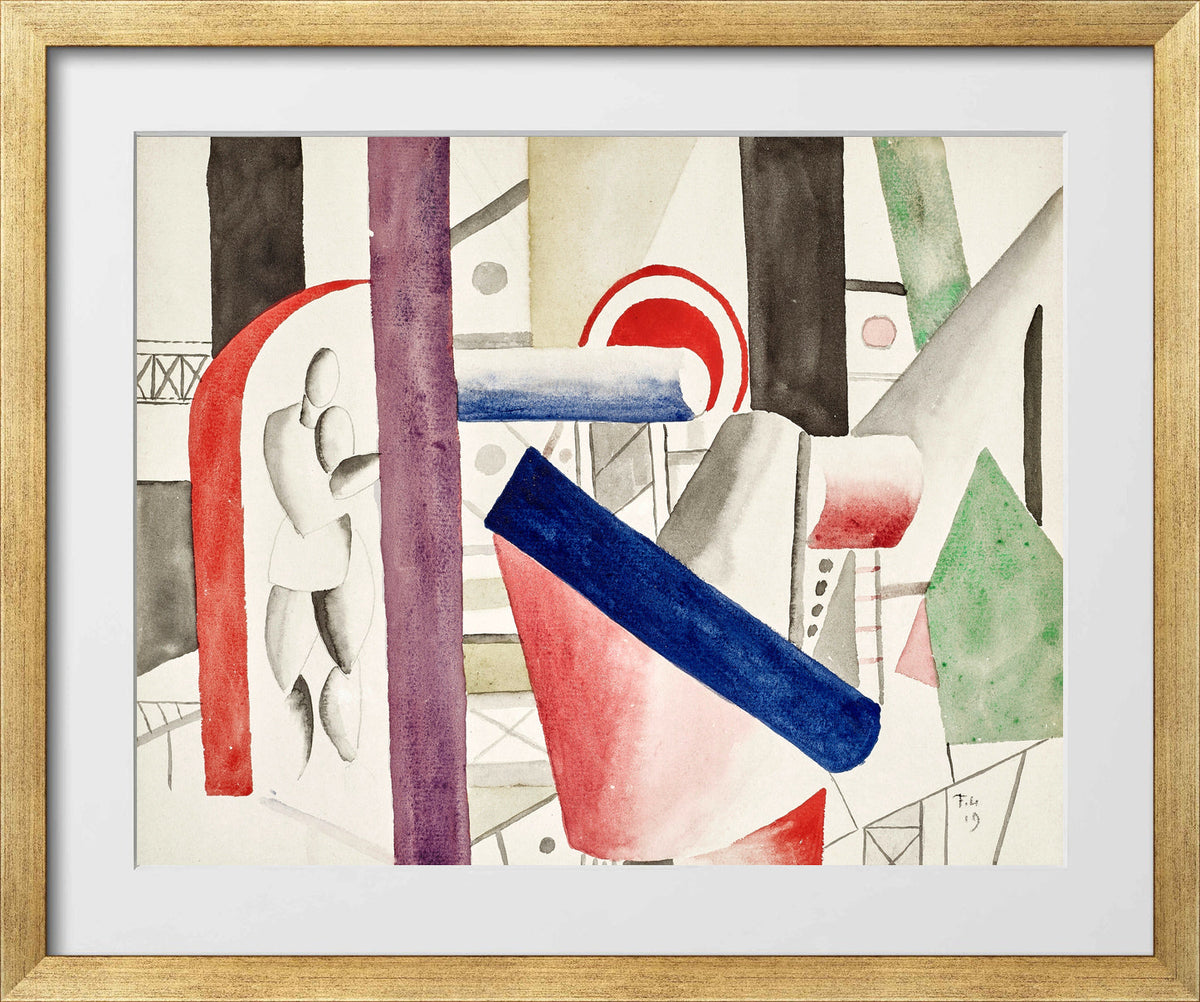 Fernand Léger, L’Usine — gold frame