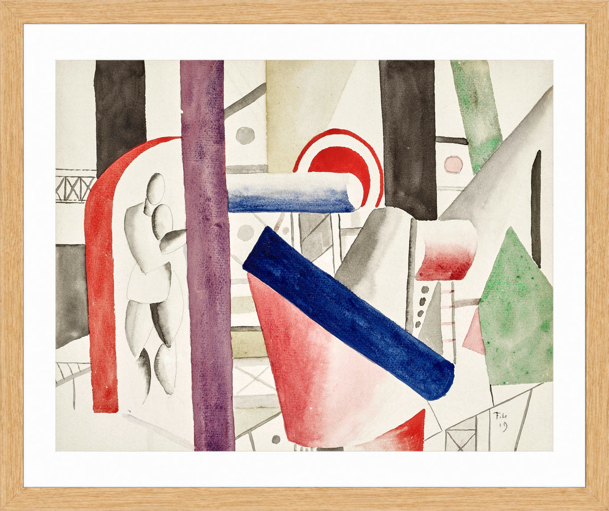 Fernand Léger, L’Usine — oak frame