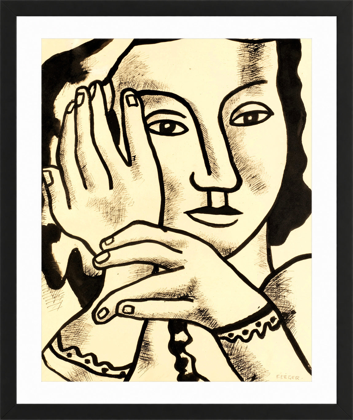 Fernand Léger, Nadia — black frame