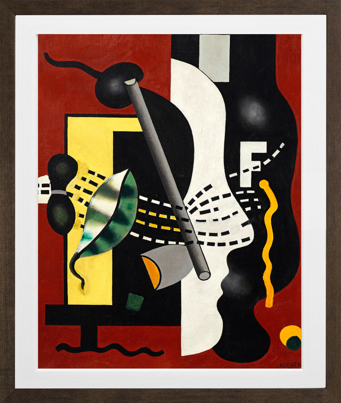Fernand Léger, Nature morte — brown frame