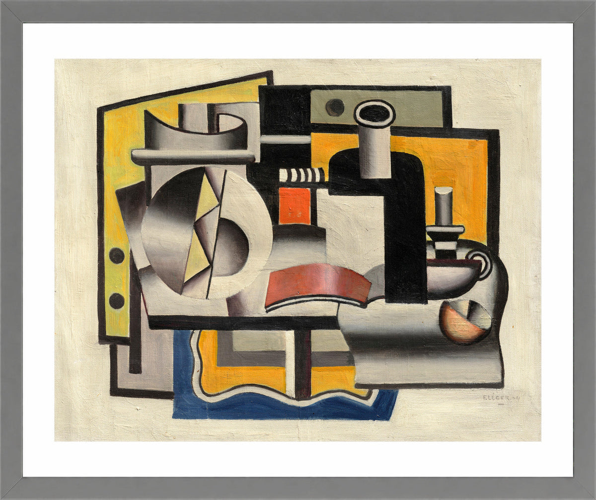 Fernand Léger, Nature morte (1er état) — light grey frame