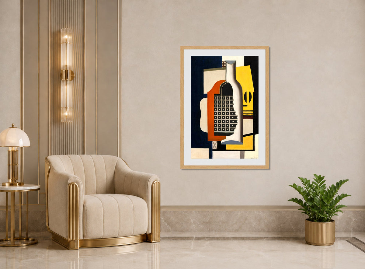 Fernand Léger, Nature morte à la bouteille — art deco roomset