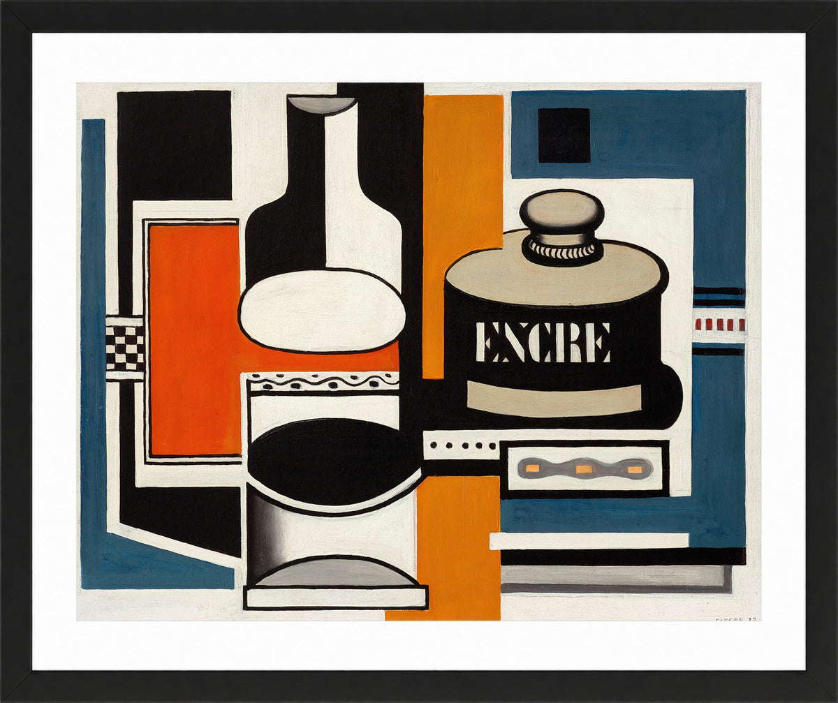 Fernand Léger, Nature morte à l’encrier — black frame