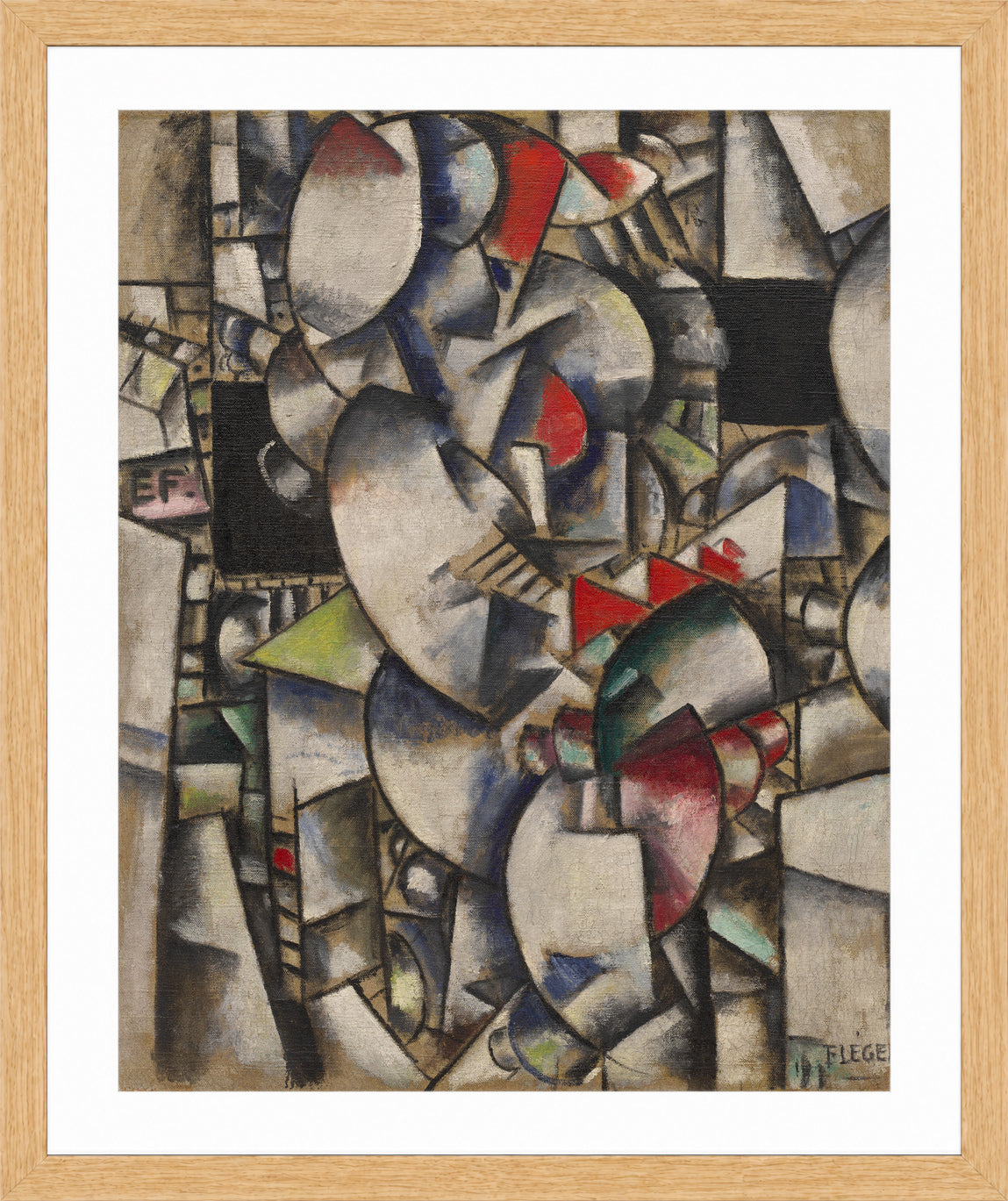 Fernand Leger Print, Nude Model in the Studio (Le modèle nu dans l'atelier) in an oak frame