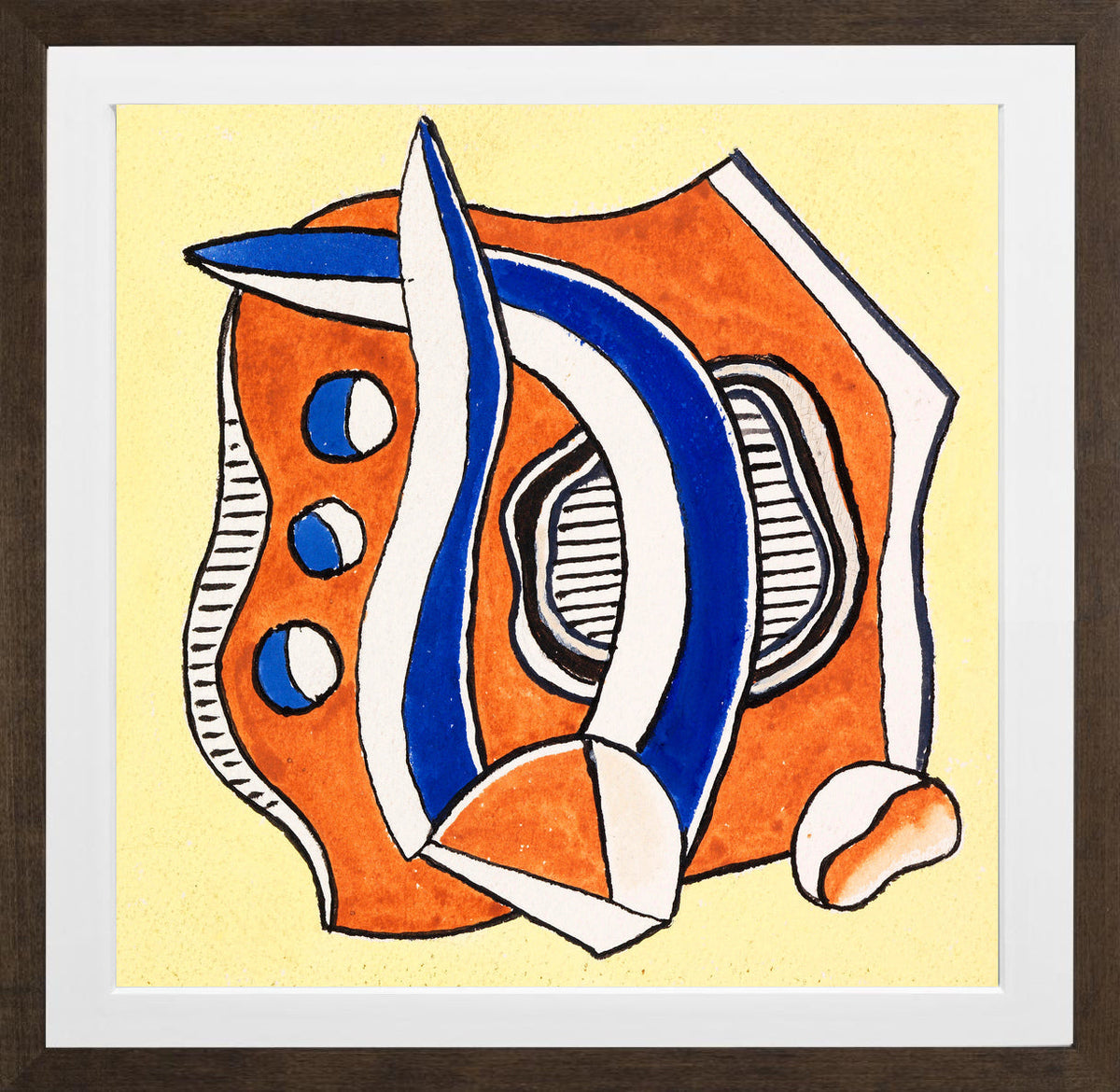 Fernand Léger, Ohne Titel (Composition) — brown frame