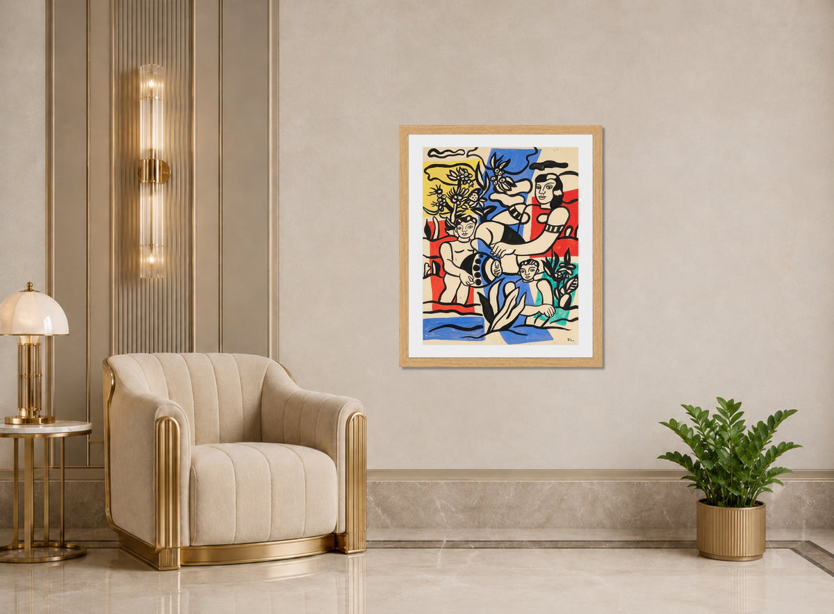 Fernand Léger, Partie de campagne — art deco roomset