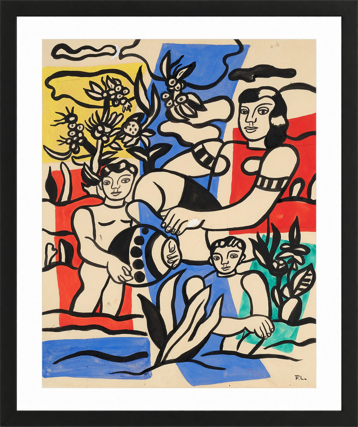 Fernand Léger, Partie de campagne — black frame