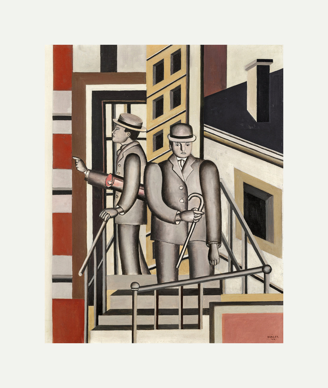 Fernand Léger, Paysage animé — rolled canvas