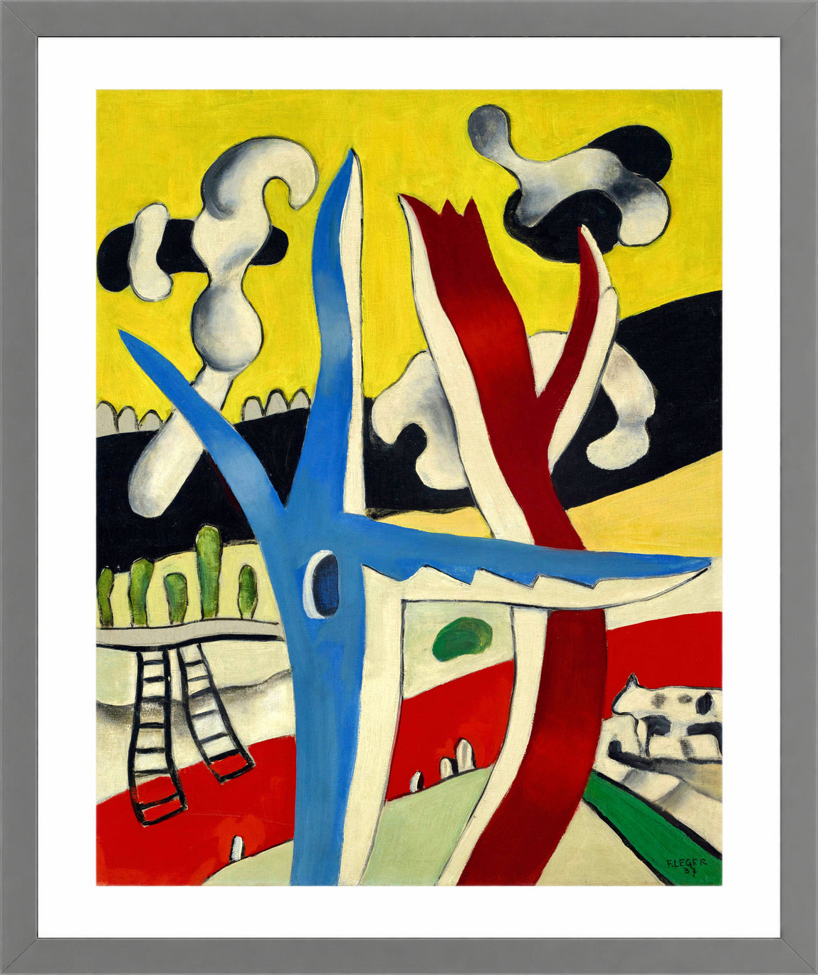 Fernand Léger, Paysage animé — light grey frame