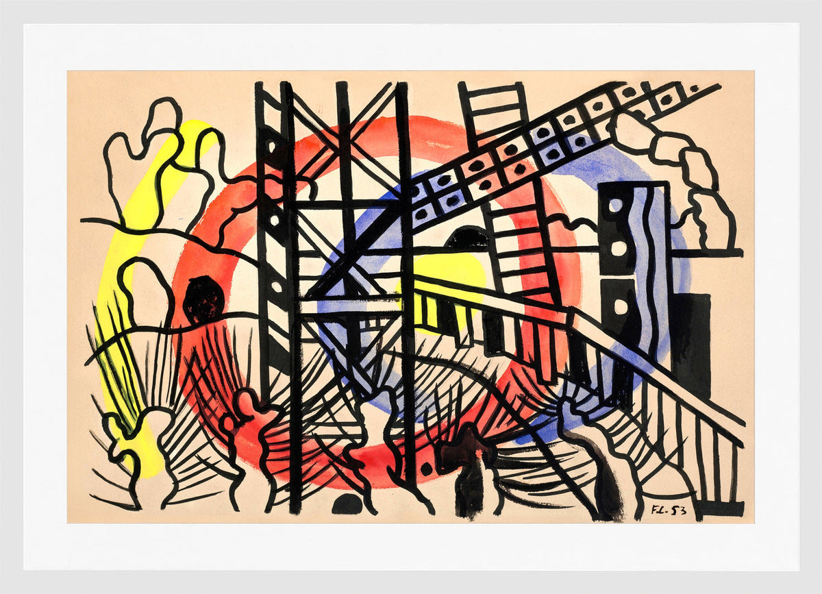 Fernand Léger, Paysage de Seine et Oise — white frame
