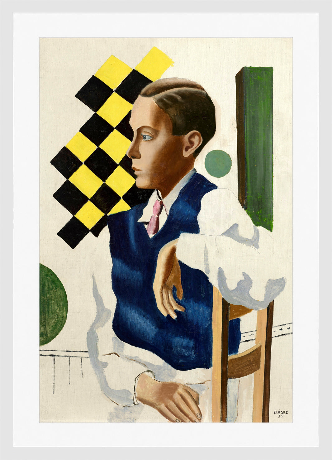 Fernand Léger, Portrait du fils Bignou — white frame