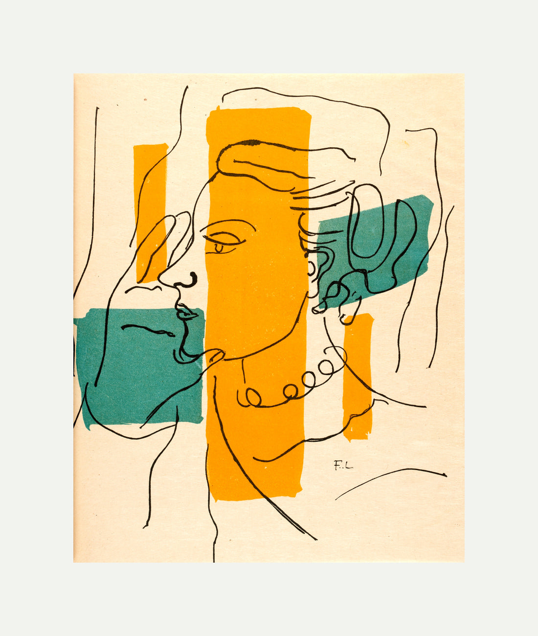 Fernand Léger, Source entière II — rolled canvas