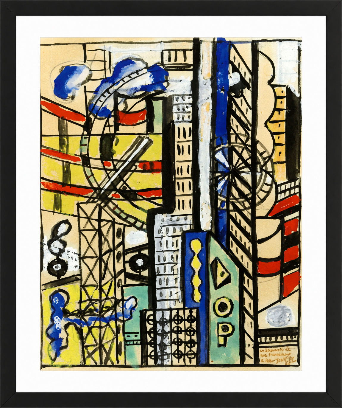 Fernand Léger, Souvenir de New York — black frame