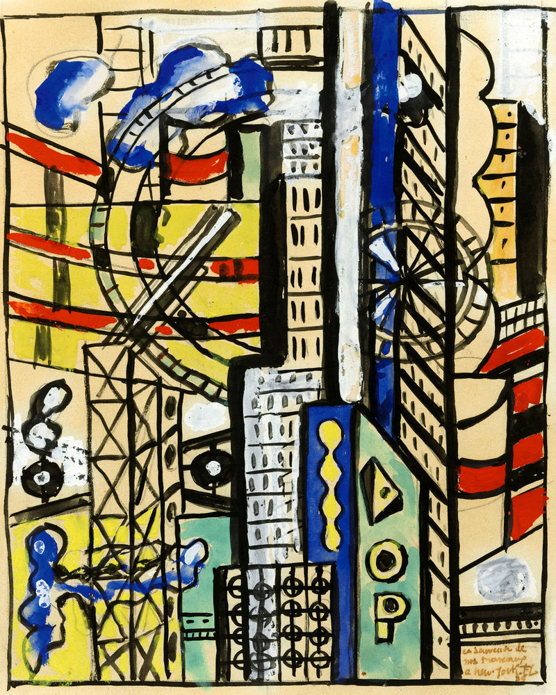 Fernand Léger, Souvenir de New York — unframed