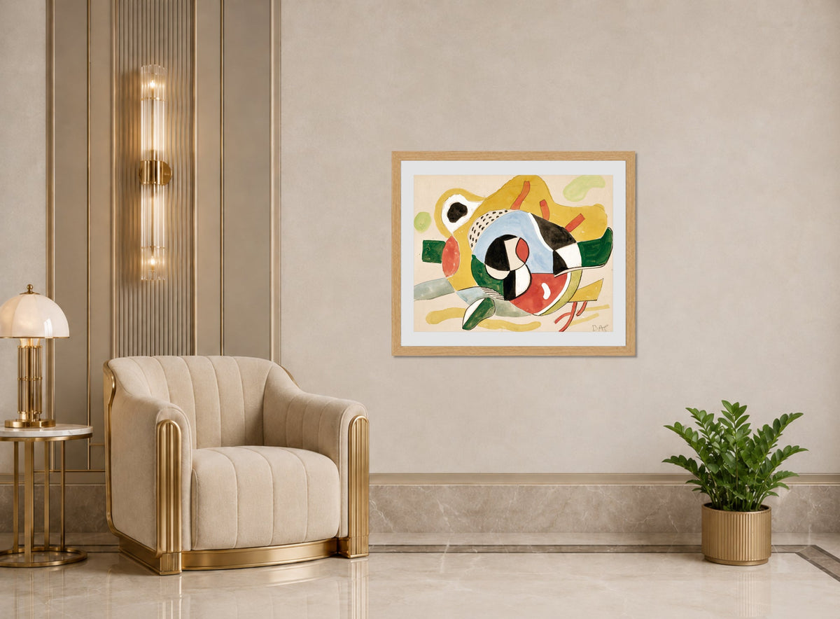 Fernand Léger, Study for the Rockefeller Stairway Mural Commission — art deco roomset