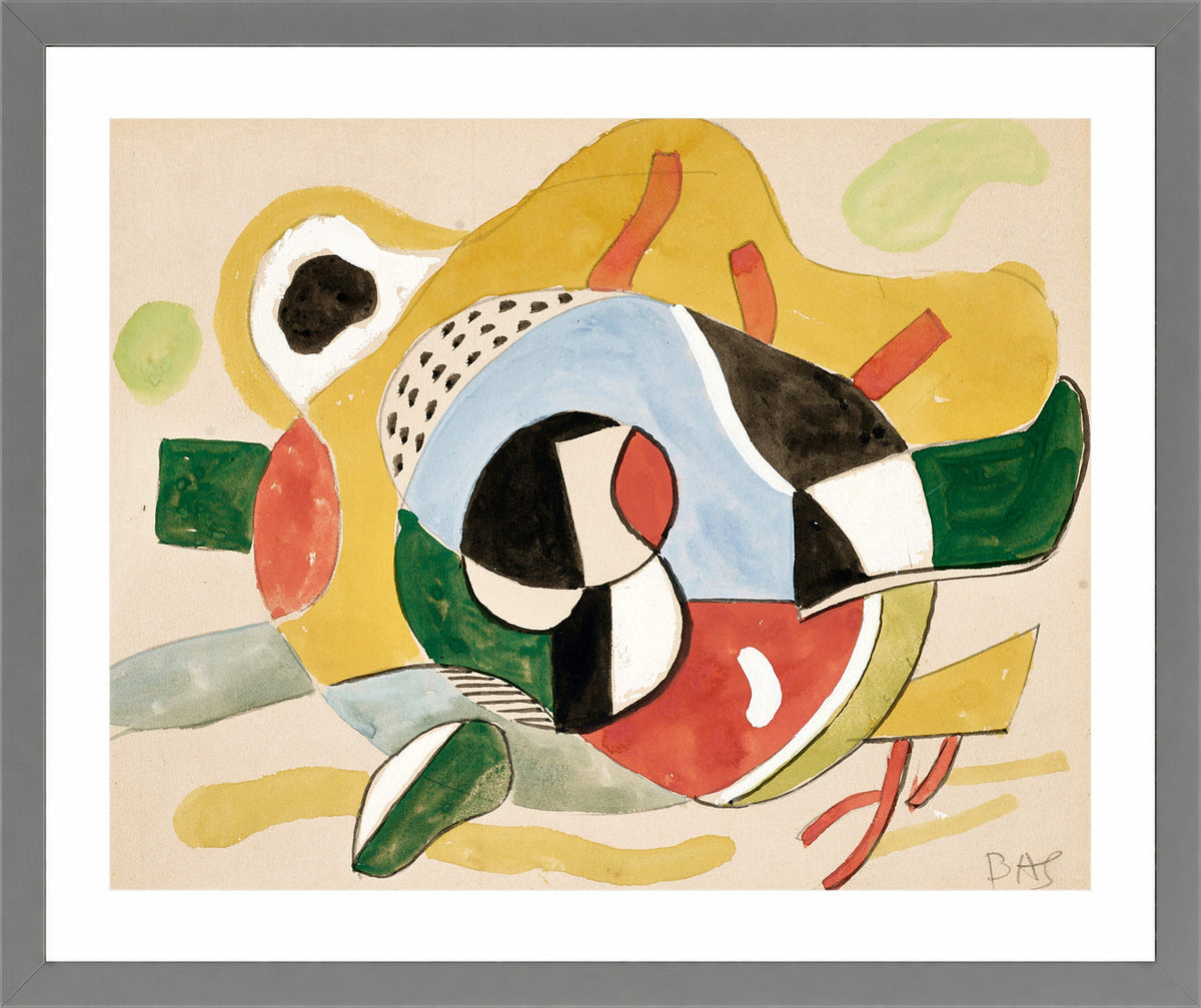 Fernand Léger, Study for the Rockefeller Stairway Mural Commission — light grey frame