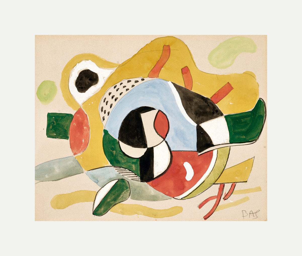 Fernand Léger, Study for the Rockefeller Stairway Mural Commission — rolled canvas