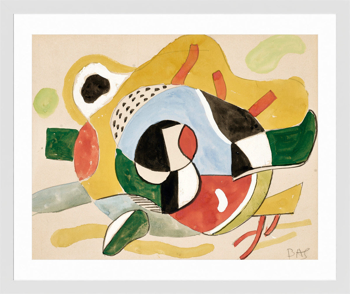 Fernand Léger, Study for the Rockefeller Stairway Mural Commission — white frame
