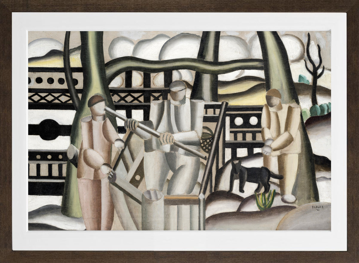 Fernand Léger, The Fishermen — brown frame