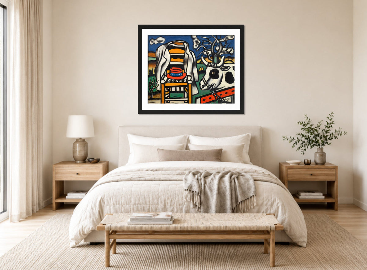 Fernand Léger, Une vache et un chapeau rouge — bedroom