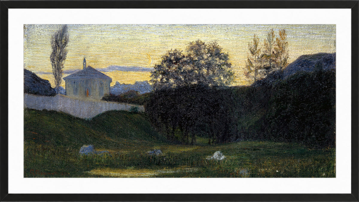 Giovanni Giacometti, Dusk (1897) — black frame