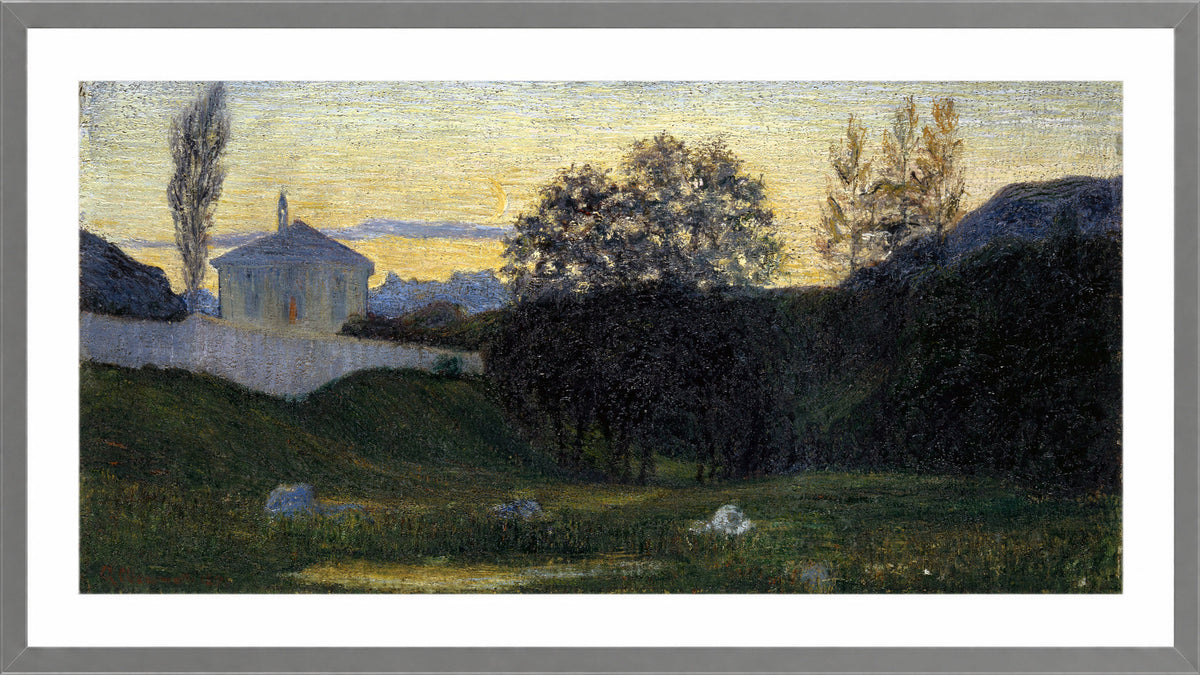 Giovanni Giacometti, Dusk (1897) — light grey frame